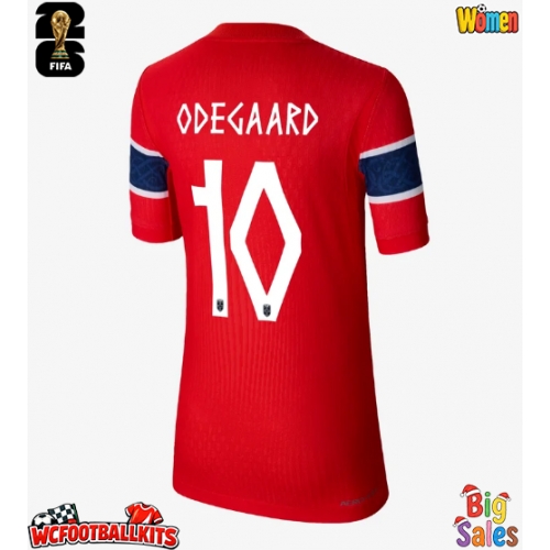 Norway Martin Odegaard #10 Replica Home Stadium Shirt for Women World Cup 2026 Short Sleeve